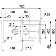 FRANKE BASIS BFG 651-78 серый