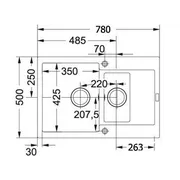 FRANKE MARIS MRG 651-78 серый камень