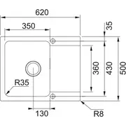 FRANKE Smart OID 610-62 серый