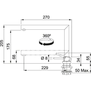 FRANKE Active Window Поворотный излив Хром