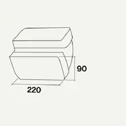 FALMEC Переходник вертикальный 220х90