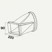 FALMEC Переходник ø150 / 220x90