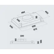 FALMEC Внешний мотор SLIM 800 m3/h для установки на вытяжку