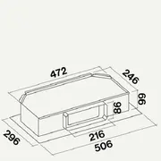 FALMEC Внешний мотор 2М SLIM DOWNDRAFT 800 m3/ч для установки на вытяжку