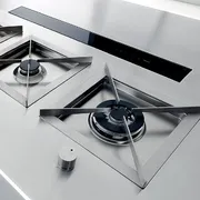 FALMEC DOWNDRAFT GLASS BLACK 90