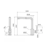 FALMEC PURE STEEL CORNER inox
