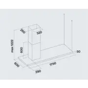 FALMEC LUMEN ISOLA STEEL 175 SX